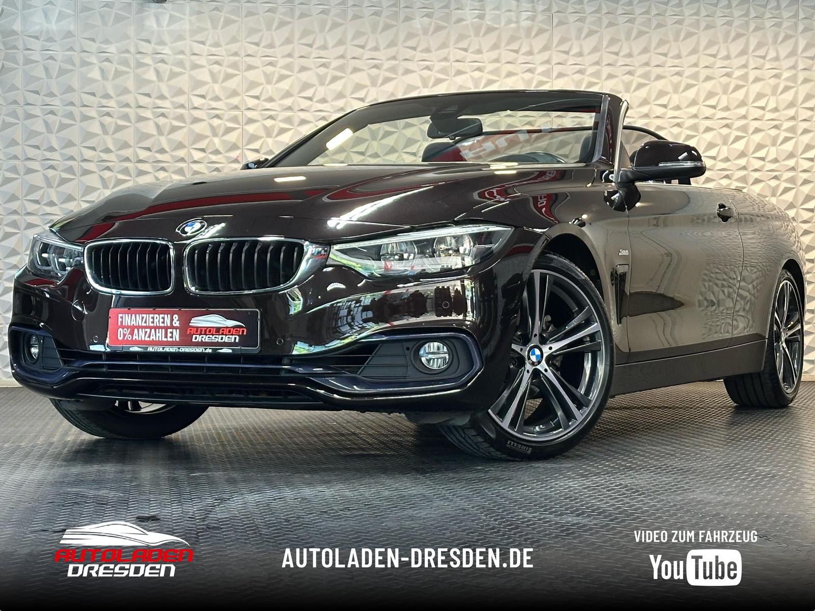 BMW 420i SPORT LINE CABRIO LED#AHK#TEMPO#CAM#SHZ#LH